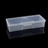 Caja de almacenamiento para herramientas de uñas, joyero con hebilla, 19 cm de largo, caja de plástico grueso, juego de herramientas para uñas Taobao