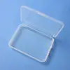 Caja Plástica Plana de Alto Perfil Transfronteriza de 18 mm Caja Larga Caja Portátil de Almacenamiento para Joyería y Arte de Uñas Caja de Almacenamiento para Papelería y Creatividad Cultural