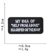 Parches bordados al por mayor transfronterizos, insignias bordadas rectangulares, parches decorativos en inglés para chaqueta de trabajo retro americana