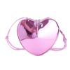 Nueva Bolsa Infantil Estilo Coreano Moderna Bolso Cruzado Brillante Láser con Corazón para Niños y Niñas 2025 Bolsa de Hombro Infantil de Exportación