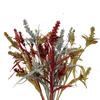 Venta al por mayor de fábrica decoración de ramas de flor de espiga de trigo de harina dorada suministros de atmósfera enchufables para árbol de Navidad decoración de rama de simulación