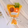 Buquê de Presente para o Dia dos Namorados, Buquê Pomposo de Flores de Lã Tricotada, Flor Eterna, Girassol, Arranjo Transfronteiriço