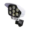Luz de vigilancia personalizada alimentada por energía solar, luz de cámara simulada para exteriores, luz de calle con sensor automático, luz de pared impermeable para patio de casa