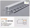 Luminária Linear LED de Sobrepor com Teto Pré-Embutido de Liga de Alumínio Cinza, Luminária Linear de Borda Cob, Perfil Embutido para Canal de Luz