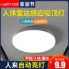 Luminária de Teto LED Sensor Ativado por Voz Corredor Escada Corredor Entrada da Casa Corredor Radar Automático Sensor de Corpo Humano Luz