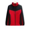 Roupa de assalto de peça única gola alta bordado com logotipo personalizado palavra inverno exterior empresa veludo super macio algodão com enchimento roupa de trabalho