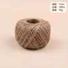 Venta Directa de Fábrica de Cuerda de Yute Natural de 1.5/2 mm, Cuerda Decorativa Creativa Hecha a Mano para Estudiantes, Cuerda para Etiquetas, Bola de Yute