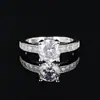 Anillo de Zirconia Nuevo, Exquisito, Sencillo, Moderno y Versátil, Anillo de Diseño de Nicho de Lujo Ligero R743