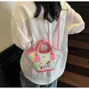 Bolso de Hombro Cruzado para Mujer 2025 Bolso Nuevo Diseño Coreano de Nicho Bolso tipo Satchel Cachorro de Dibujos Animados Bolso Cubo