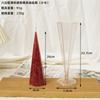 Vela de aromaterapia DIY molde para vela cónica de seis lados PC acrílico estilo nórdico simple pico geométrico cónico