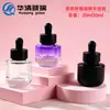 Botella de Esencia Chubby de 15ml/20ml, Botella Gotero para Aceite Esencial, Botella Pulverizadora Transparente de Fondo Grueso, Botella Dispensadora Cosmética