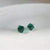 Pendientes Cuadrados de Cristal Sencillos y Compactos para Mujer, Pendientes de Nicho de Moda y Exquisitos, Pendientes Geométricos Versátiles y Lindos de Moda al por Mayor