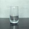 Venta al por mayor de fábrica vidrio soplado exquisito de alta gama para hotel restaurante Taza de té azul transparente alta Taza Ovalada alta