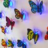 Pegatinas de pared de mariposa tridimensionales de una sola capa LED mariposa luminosa luz nocturna luminosa lámpara de noche escena navideña venta al por mayor