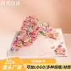Cartão de Cumprimentos Rosa Dobrável Estéreo 3D Cartão de Cumprimentos de Bênção para Dia dos Namorados Dia das Mães Cartão de Mensagem de Aniversário DIY Personalização