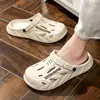 Pantuflas de hombre temporada baja ropa de exterior suela gruesa antideslizante eva celebridad de internet al aire libre baloncesto