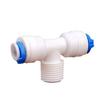 Conector Rápido Tipo T de 2 Puntos Pasante Conector Rápido Conector para Purificador de Agua Filtro de Agua para Beber Directamente
