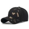 Gorra de Béisbol de Alta Calidad para Mujer Ins Cara Pequeña Parte Superior Dura 3D Tridimensional Línea Dorada AMOR Moda Estilo Coreano Gorra de Moda