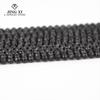 Cuentas de obsidiana con superficie de corte de piedra negra natural, cuentas facetadas, horquilla para el cabello, borla, cadena de clavícula, joyería al por mayor