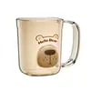 Taza de enjuague bucal de dibujos animados para el hogar con soporte para cepillo de dientes, Taza de lavado linda para padres e hijos, Taza de pareja para baño con asa