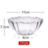 Cuenco de ensalada acrílico, cuenco para cocinar verduras, cuenco de té para restaurante, cuenco redondo de plástico irrompible, taza transparente para lavarse las manos