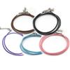 Joyería DIY Cabello Cadena de Serpiente Cristal Facetado Cuenta Agujero Grande Corona Aleación Pulsera Juego de Combinación de Color Fijo