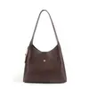 2026 Nuevo Estilo Coreano Minimalista Estilo Perezoso Bolso Hobo de Cuero Suave para Viajar, Bolso de Hombro Grande para Mujer