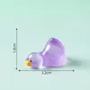 Figura de pato creativa y linda que brilla, perfecta para una noche relajante. Decoración DIY, accesorio de bolsa sorpresa, paisaje en miniatura y pequeño adorno de escritorio