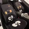 Juego de cojines para asiento de coche de carbón en bola pequeña, al por mayor transfronterizo, multicomponente, cojín de asiento tipo sándwich de panal de tres piezas, cojín nuevo de dibujos animados para las cuatro estaciones