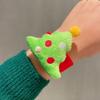 Navidad círculo pop pequeño regalo decoración mayoreo pulsera de asta de felpa regalo navideño niños círculo de aplausos mujeres