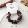 Gomas para el pelo estilo coreano en paquete de tarjeta con sensación de alta gama, Cuerdas para el pelo de algodón seda helada, Cuerdas para el pelo de moda con borde de cuentas, Accesorios elásticos para el pelo de coleta alta