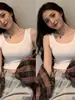 Fábrica una generación de nuevo camisola de verano para mujer corta que expone el ombligo camisa base para llevar debajo de chaqueta chaleco pequeño