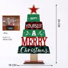 Decoraciones de Árbol de Navidad de Madera Xmas para el Hogar Adornos de Bendición Únicos Suministro de Navidad de Mesa Encantador