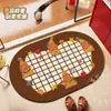 Alfombra de Baño con Patrón de Estrellas, Alfombra Antideslizante para Entrada de Baño y WC, Alfombrilla Suave Absorbente de Tierra de Diatomeas Antideslizante