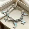 Férias de Verão Estilo Oceano Golfinho Azul Estrela do Mar Pulseira Atmosfera Criaturas Marinhas Pulseira de Contas Pulseira Versátil