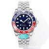 Reloj Mecánico Automático Completo Gmt Form Linneye para Hombre, Estilo de Negocios, Correa de Acero de 4 Manecillas, Bisel de Cerámica, Esfera Grande Danny Road