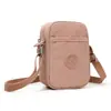 Nova bolsa para celular, mini bolsa transversal feminina, bolsa de ombro vertical em tecido Oxford, bolsa de lona leve e versátil