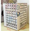 Caixa Organizadora de Perler Beads para Mesa 30ml Frascos de Perler Beads Organizador com Compartimentos Prateleira Giratória Prático Suporte para Armazenamento de Perler Beads