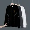Nova Camiseta de Manga Longa com Gola Redonda para Primavera e Outono de 2025, Moletom Espessado Versátil da Moda, Camiseta Básica Unissex