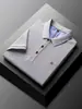 Camisa POLO de Comércio Exterior Transfronteiriço Verão Masculino de Manga Curta Novo Casual de Meia-idade e Jovem Negócios Casual High-end Bordado Lapp T-shirt