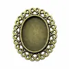 13X18Mm Diâmetro Interno 4g Cor Bronze Antigo Comércio Exterior Aliexpress Mais Vendido Base Oval