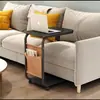Mesa Lateral Pequeña Móvil Mesa de Café Pequeña Mesa Lateral Simple para Mini Sofá Gabinete Lateral Ruedas Universales Mesa de Esquina Mesa Cuadrada Mesa de Café para Computadora
