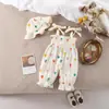 Bebé con Capucha de Algodón Puro Delgado Estilo Nuevo Bolso Portabebés para Recién Nacidos Pelele de Bebé Verano Súper Lindo Traje para Gatear