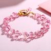 Nova Pulseira Borboleta Flash Design Nicho Estilo Coreano Ins Pulseira Feminina Distintiva Fresca Joias de Cristal de Imitação de Vidro