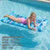 Nuevo producto transfronterizo: Sillón Inflable con Forma de Hoja Tropical, Cama Flotante Inflable, Entretenimiento para Piscina, Flotador Acuático Grueso para una Persona