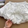 Falda Blanca de Línea A con Botones para Mujer, Look Adelgazante de Cintura Baja, Falda Corta Sexy Pura Pasión, Culottes Ajustados para el Verano 2025
