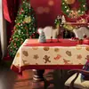 Mantel navideño rojo, impermeable y resistente al aceite, no necesita lavado, ligero, lujoso y elegante, perfecto para decorar y poner la mesa, adecuado para mesas de centro