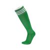 Calcetines de fútbol finos con aguja plana para entrenamiento profesional para adultos y niños, de poliéster y algodón, largos, hasta la rodilla, deportivos, con tres barras, suministro directo de fabricantes.