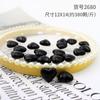 Directo de fábrica acrílico macarón corazón de amor 18 mm agujero recto accesorios de joyería DIY material de cuerda para pendientes