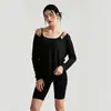 Conjunto Novo de Roupas de Yoga 2026, Top de Yoga para Mulheres, Saída de Praia Levemente Transparente de Manga Longa, Roupas de Fitness Soltas Emagrecedoras, Estilo Fino de Verão
